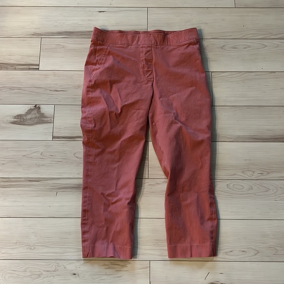 SPANX On-The-Go Ankle Slim Straight Pant (Medium/ Petite) Terracotta/ 24” inseam - Picture 5 of 8